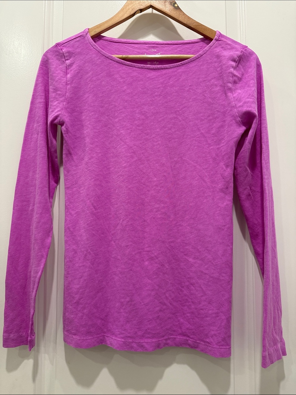 J. Crew Artist T Scoop Neck Tee in Bright Purple